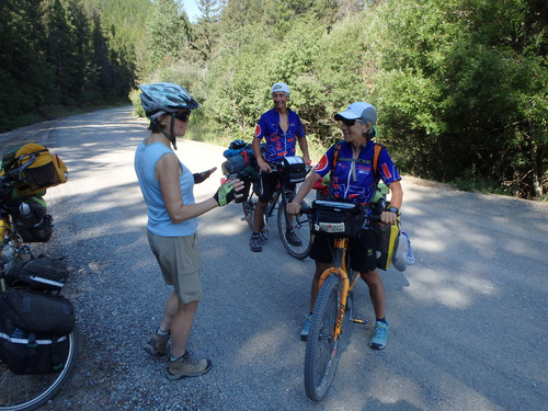 GDMBR: Luca and Paola were from Northern Italy and through-cycling the Divide.
